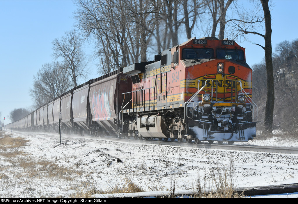 BNSF 5424 Works dpu.